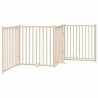 Barrière pour chien avec porte pliable 4 panneaux 320 cm Bois massif Sapin 561505561505
