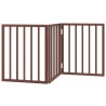 Barrière pour chien pliable 3 panneaux 150 cm bois de peuplier 561506561506