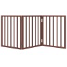 Barrière pour chien pliable 3 panneaux 150 cm bois de peuplier 561506561506