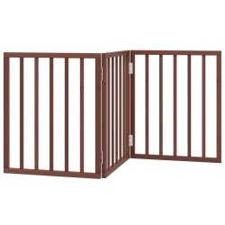 Barrière pour chien pliable 3 panneaux 150 cm bois de peuplier 561506561506