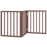 Barrière pour chien pliable 3 panneaux 150 cm bois de peuplier 561506561506