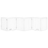 Barrière pour chiens et porte 6 panneaux blanc bois de peuplier 561510561510