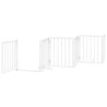 Barrière pour chiens et porte 6 panneaux blanc bois de peuplier 561510561510