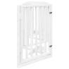 Barrière pour chiens et porte 6 panneaux blanc bois de peuplier 561510561510