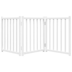 Barrière pour chien pliable 3 panneaux 150 cm bois sapin massif 561514561514