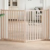 Barrière pour chien pliable 2 panneaux 160 cm bois sapin massif 561515561515