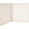 Barrière pour chien pliable 2 panneaux 160 cm bois sapin massif 561515561515