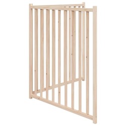 Barrière pour chien pliable 2 panneaux 160 cm bois sapin massif 561515561515