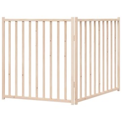 Barrière pour chien pliable 2 panneaux 160 cm bois sapin massif 561515561515