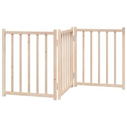 Barrière pour chien pliable 3 panneaux 150 cm bois sapin massif 561517561517