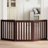 Barrière pour chien pliable 3 panneaux 150 cm bois de peuplier 561522561522