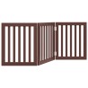 Barrière pour chien pliable 3 panneaux 150 cm bois de peuplier 561522561522