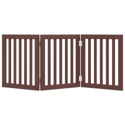 Barrière pour chien pliable 3 panneaux 150 cm bois de peuplier 561522561522