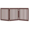 Barrière pour chien pliable 3 panneaux 150 cm bois de peuplier 561522561522