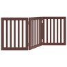 Barrière pour chien pliable 3 panneaux 150 cm bois de peuplier 561522561522