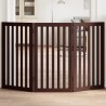 Barrière pour chien pliable 3 panneaux 150 cm bois de peuplier 561524561524