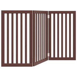 Barrière pour chien pliable 3 panneaux 150 cm bois de peuplier 561524561524