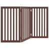 Barrière pour chien pliable 3 panneaux 150 cm bois de peuplier 561524561524