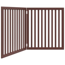 Barrière pour chien pliable 2 panneaux 160 cm bois de peuplier 561525561525