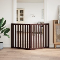 Barrière pour chien pliable 2 panneaux 160 cm bois de peuplier 561525561525
