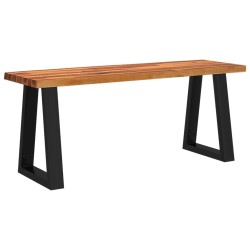 Banc avec bord vivant 110 cm bois d'acacia massif 561526561526