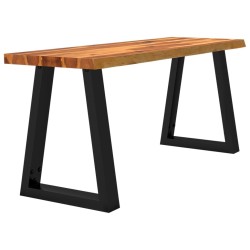 Banc avec bord vivant 110 cm bois d'acacia massif 561526561526
