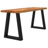 Banc avec bord vivant 110 cm bois d'acacia massif 561526561526