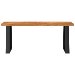 Banc avec bord vivant 110 cm bois d'acacia massif 561526561526