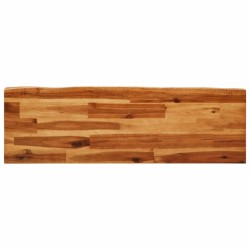 Banc avec bord vivant 110 cm bois d'acacia massif 561526561526