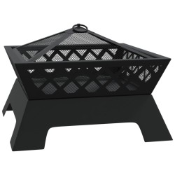 Foyer avec tisonnier 50 cm XXL acier 561530561530