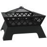 Foyer avec tisonnier 50 cm XXL acier 561530561530
