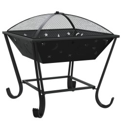 Foyer avec tisonnier 50 cm XXL acier 561536561536