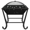 Foyer avec tisonnier 50 cm XXL acier 561536561536