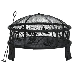 Foyer avec tisonnier 50 cm XXL acier 561537561537