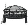 Foyer avec tisonnier 50 cm XXL acier 561537561537