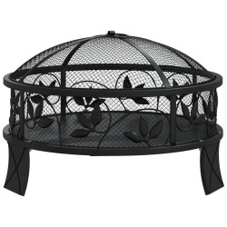 Foyer avec tisonnier 50 cm XXL acier 561537561537