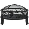 Foyer avec tisonnier 50 cm XXL acier 561537561537