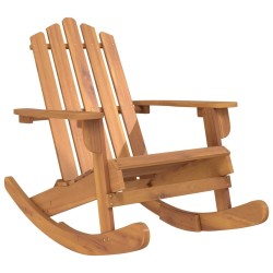 Chaise à bascule Adirondack bois massif d'acacia 561538561538