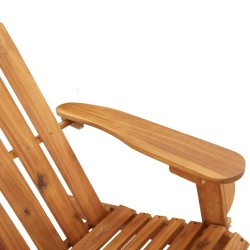 Chaise à bascule Adirondack avec coussins bois massif d'acacia 561539561539