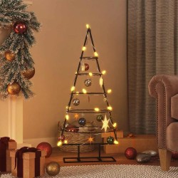 Arbre de Noël en métal pour décoration noir 90 cm 561543561543