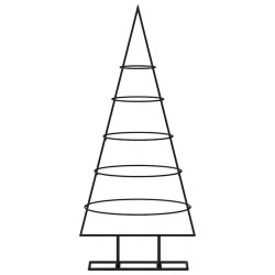 Arbre de Noël en métal pour décoration noir 90 cm 561543561543