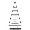 Arbre de Noël en métal pour décoration noir 90 cm 561543561543