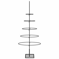Arbre de Noël en métal pour décoration noir 90 cm 561543561543