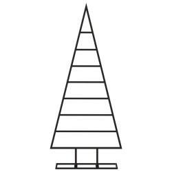 Arbre de Noël en métal pour décoration noir 125 cm 561544561544