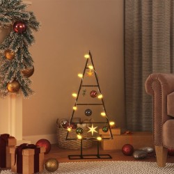 Arbre de Noël en métal pour décoration noir 60 cm 561545561545