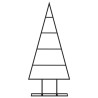 Arbre de Noël en métal pour décoration noir 60 cm 561545561545
