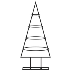 Arbre de Noël en métal pour décoration noir 60 cm 561547561547