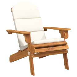Chaise de jardin Adirondack avec coussins bois massif d'acacia 561549561549