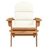 Chaise de jardin Adirondack avec coussins bois massif d'acacia 561549561549