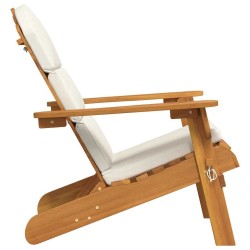 Chaise de jardin Adirondack avec coussins bois massif d'acacia 561549561549